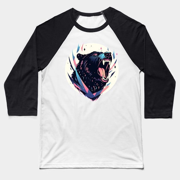 bear Baseball T-Shirt by skatermoment